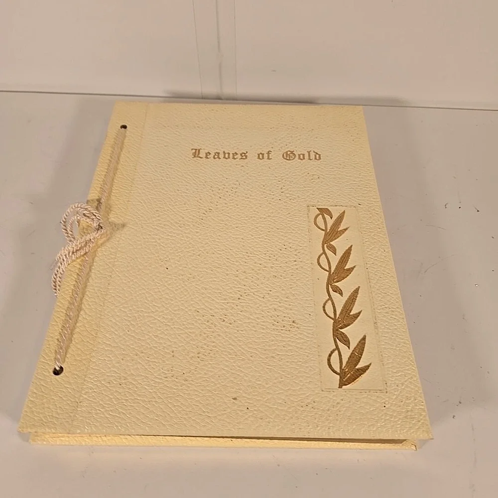 Leaves Of Gold Anthology‎ Of Prayers Leather Bound Gilded Edges Bible Book 1948